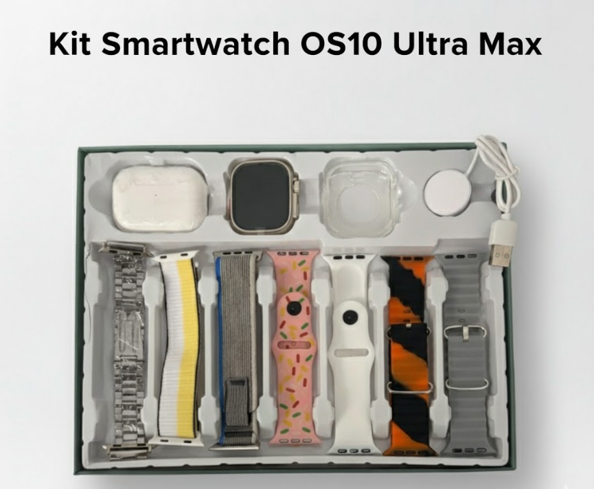 Kit Smartwatch OS10 Ultra Max