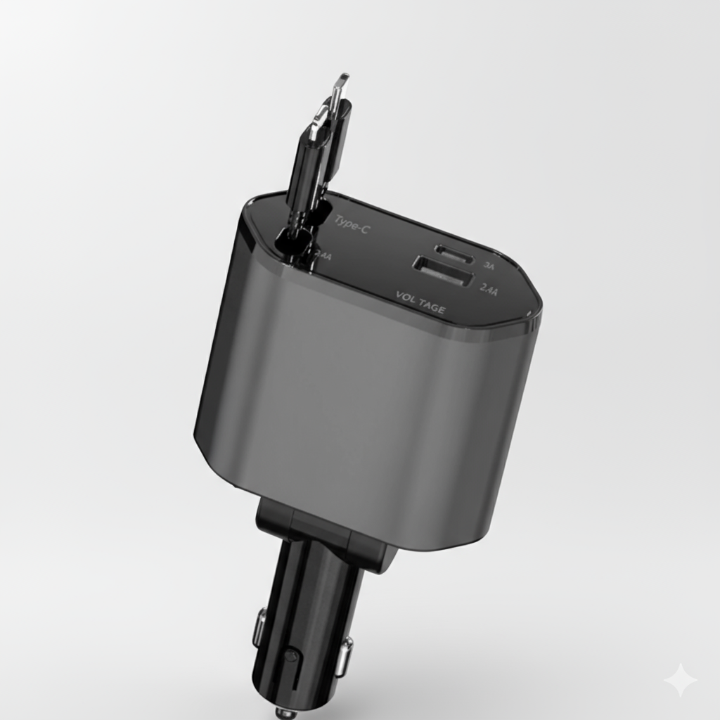 Carregador 4 em 1 p/ Carro